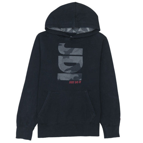 Boys UK Size 12-13 Years Nike Black Pullover Hoodie