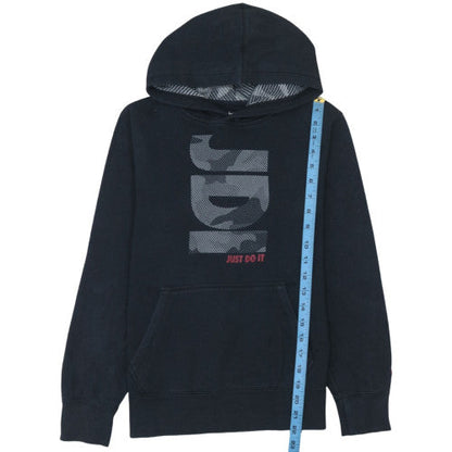 Boys UK Size 12-13 Years Nike Black Pullover Hoodie