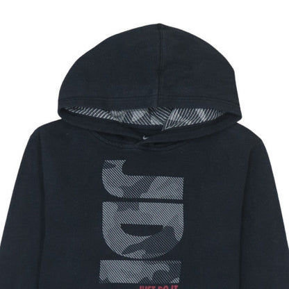 Boys UK Size 12-13 Years Nike Black Pullover Hoodie