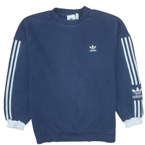 Mens UK Size M adidas Blue Pullover Sweatshirt