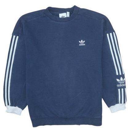 Mens UK Size M adidas Blue Pullover Sweatshirt