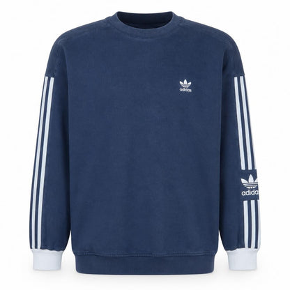 Mens UK Size M adidas Blue Pullover Sweatshirt