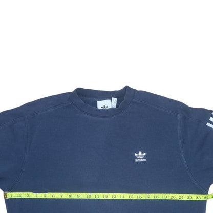 Mens UK Size M adidas Blue Pullover Sweatshirt