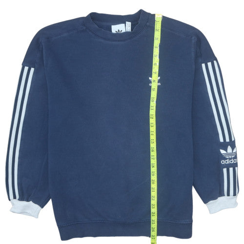 Mens UK Size M adidas Blue Pullover Sweatshirt