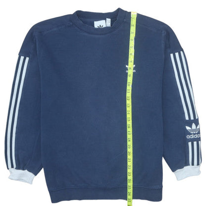 Mens UK Size M adidas Blue Pullover Sweatshirt