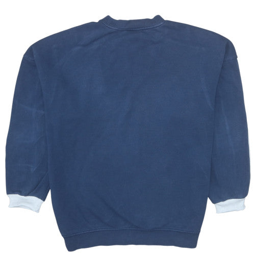 Mens UK Size M adidas Blue Pullover Sweatshirt