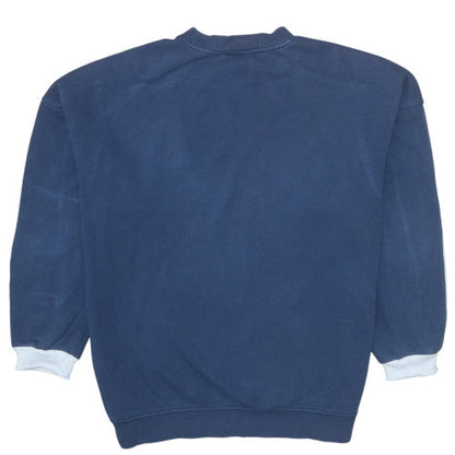 Mens UK Size M adidas Blue Pullover Sweatshirt