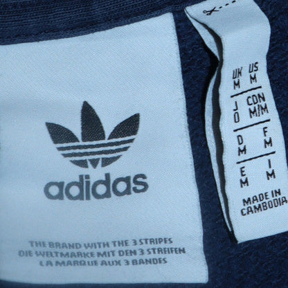 Mens UK Size M adidas Blue Pullover Sweatshirt