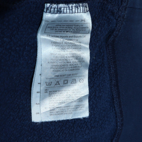 Mens UK Size M adidas Blue Pullover Sweatshirt