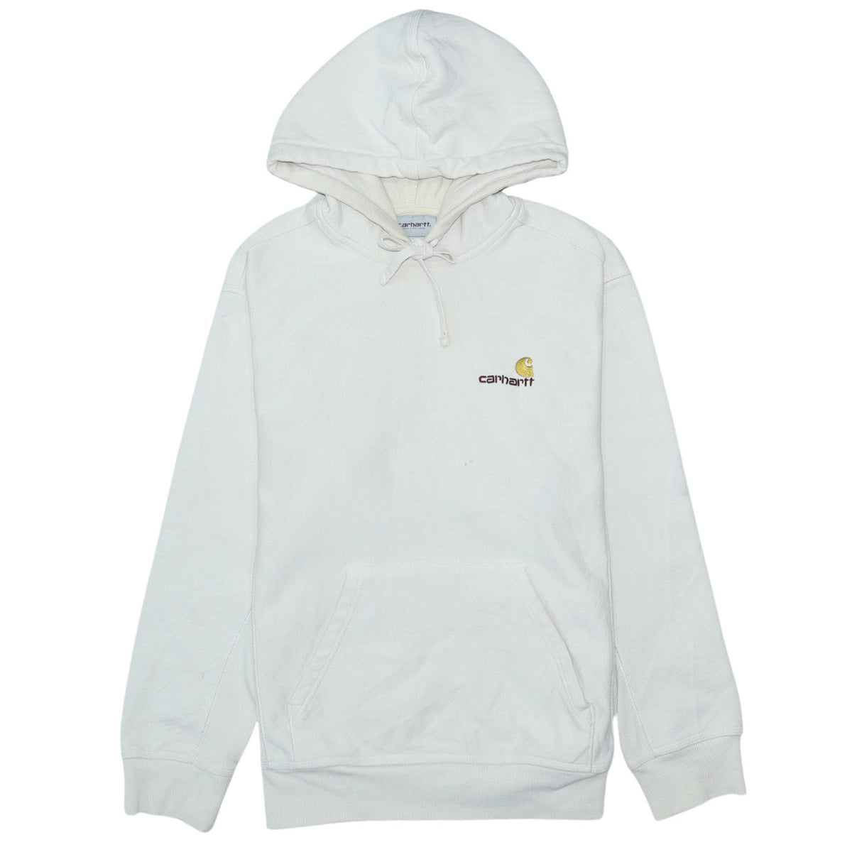 Mens UK Size S Carhartt White Pullover Hoodie