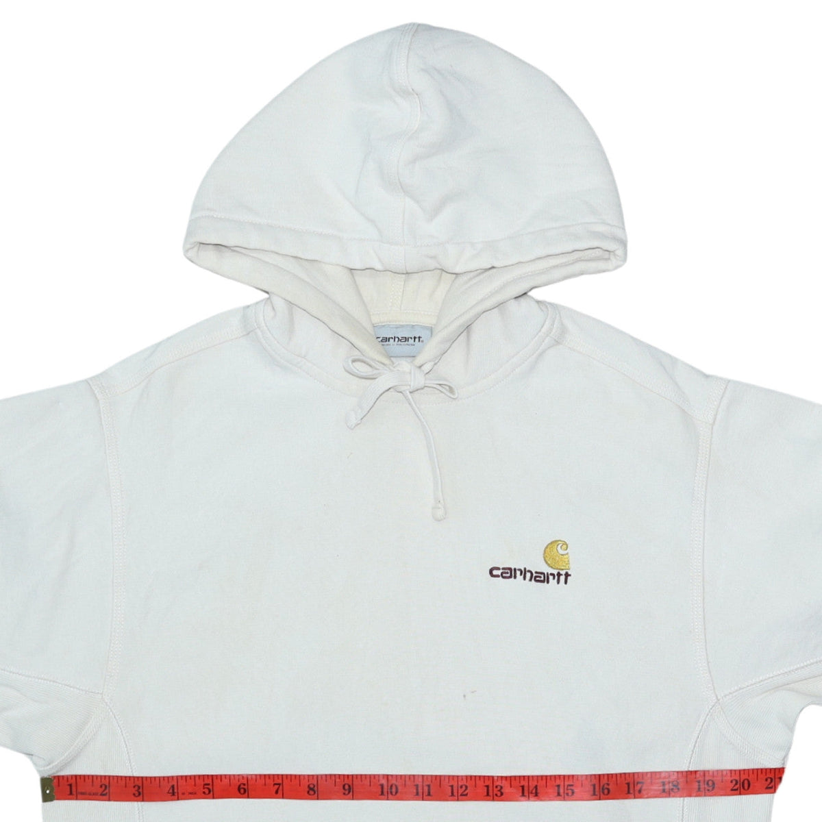 Mens UK Size S Carhartt White Pullover Hoodie
