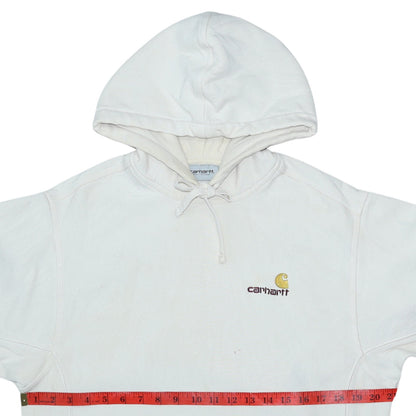 Mens UK Size S Carhartt White Pullover Hoodie