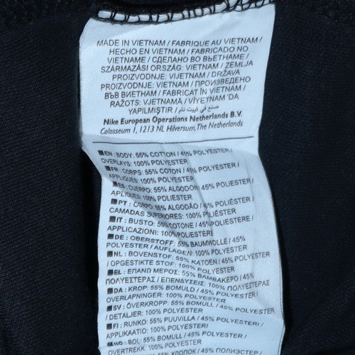 Mens UK Size M Nike Black Pullover Sweatshirt