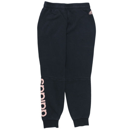 Womens UK Size S adidas Regular Fit Jogger Black Trousers