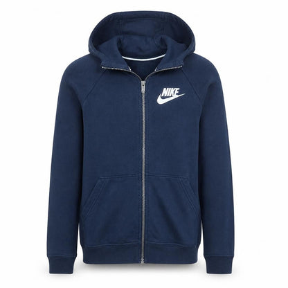 Mens UK Size S Nike Blue Full Zip Hoodie