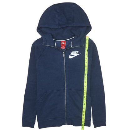 Mens UK Size S Nike Blue Full Zip Hoodie