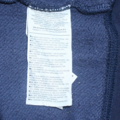 Mens UK Size S Nike Blue Full Zip Hoodie