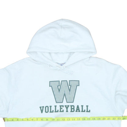 Mens UK Size L Authentic White Pullover Hoodie