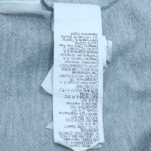 Mens UK Size S Calvin Klein Grey Full Zip Hoodie