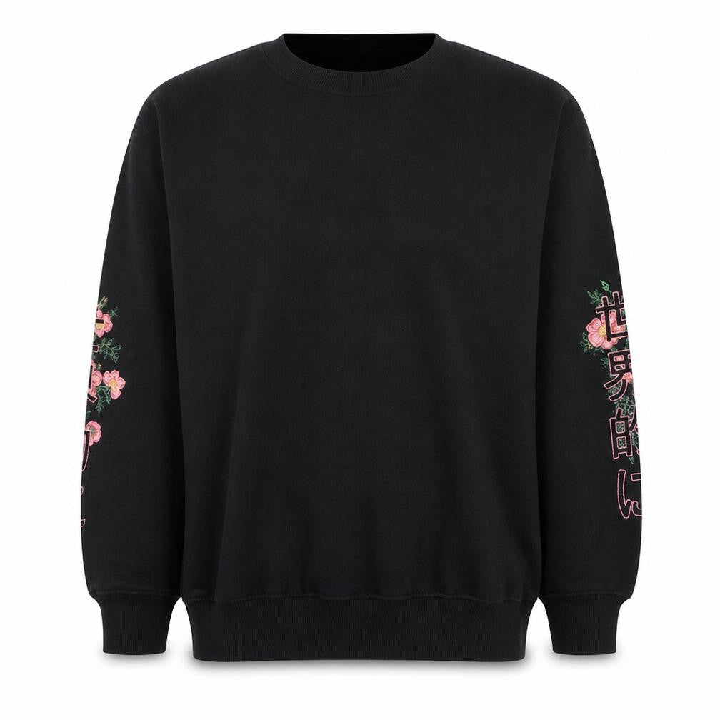 Mens UK Size M boohooMAN Black Pullover Sweatshirt
