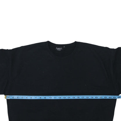 Mens UK Size M boohooMAN Black Pullover Sweatshirt