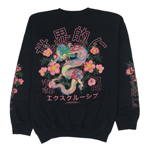 Mens UK Size M boohooMAN Black Pullover Sweatshirt