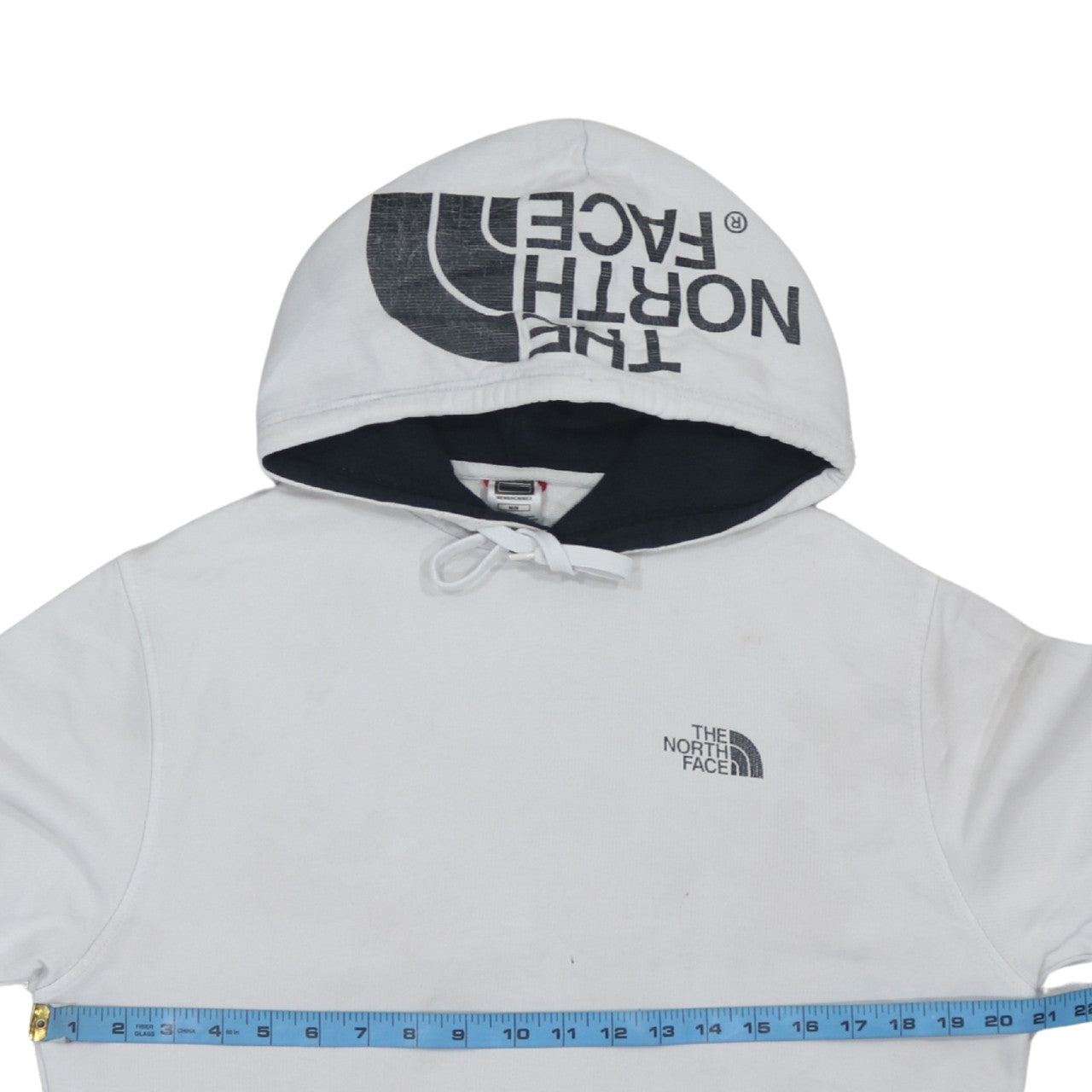 Mens UK Size M The North Face White Pullover Hoodie
