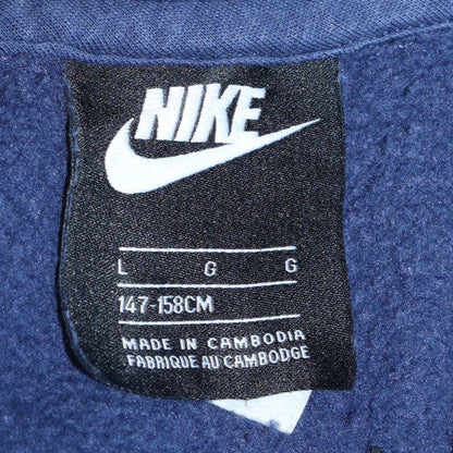 Boys UK Size L Nike Blue Pullover Hoodie