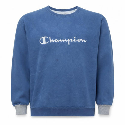 Mens UK Size XL Champion Blue Pullover Sweatshirt