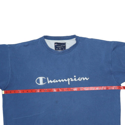 Mens UK Size XL Champion Blue Pullover Sweatshirt