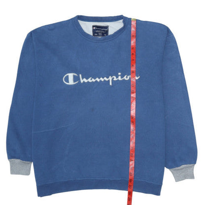 Mens UK Size XL Champion Blue Pullover Sweatshirt