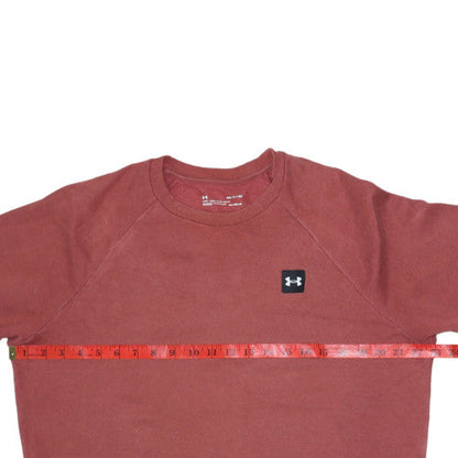 Mens UK Size S Under armour Brown Pullover Sweatshirt