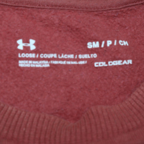 Mens UK Size S Under armour Brown Pullover Sweatshirt