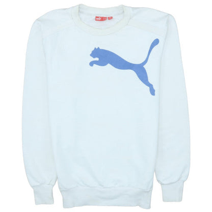 Mens UK Size XS PUMA White Pullover Sweatshirt