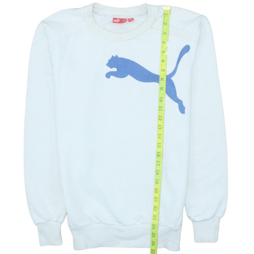 Mens UK Size XS PUMA White Pullover Sweatshirt