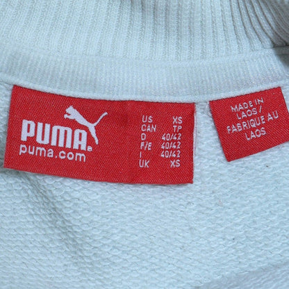 Mens UK Size XS PUMA White Pullover Sweatshirt