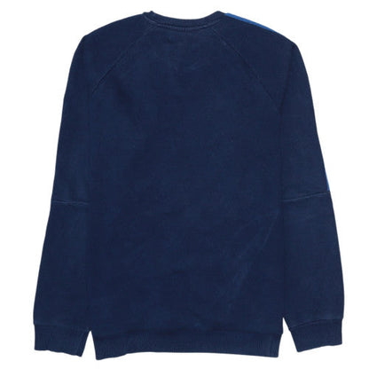 Mens UK Size M adidas Blue Pullover Sweatshirt