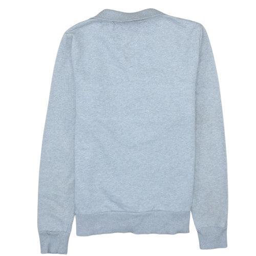 Mens UK Size S Tommy Hilfiger Grey Henley Sweatshirt