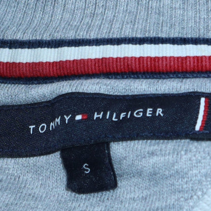 Mens UK Size S Tommy Hilfiger Grey Henley Sweatshirt