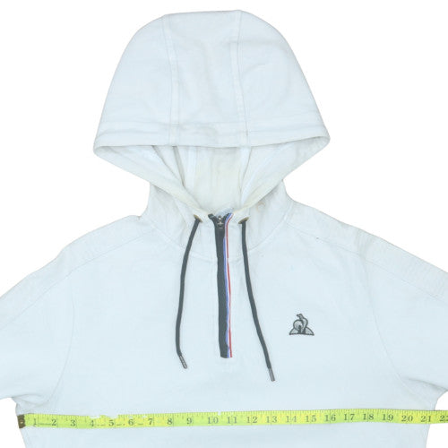 Mens UK Size M le coq sportif White Pullover Hoodie