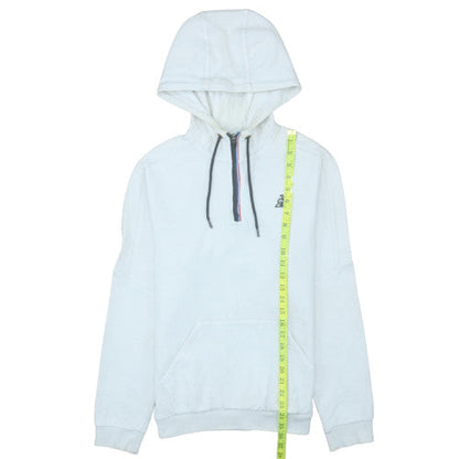 Mens UK Size M le coq sportif White Pullover Hoodie