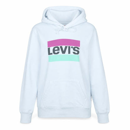 Womens UK Size M Levi's White Pullover Hoodie