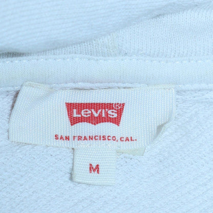 Womens UK Size M Levi's White Pullover Hoodie