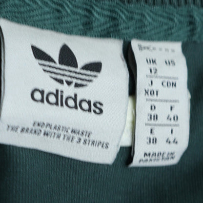 Adidas Mens Green Long Sleeve Crew Neck Cotton T-Shirt Size L