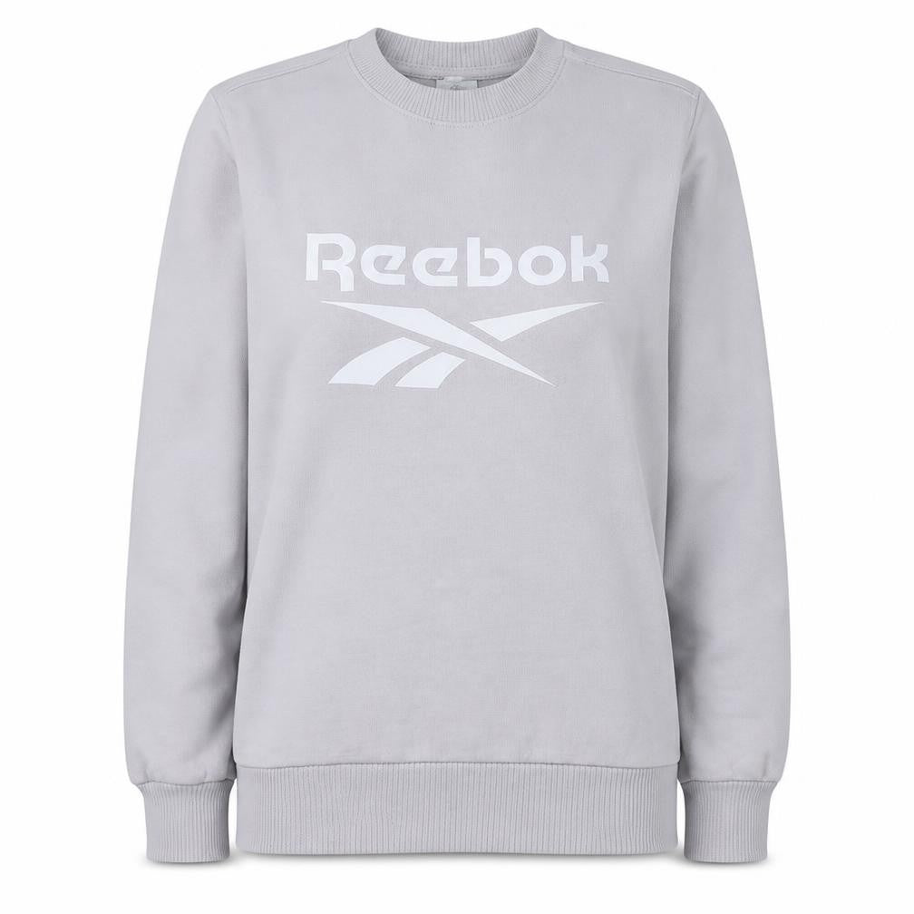 Womens UK Size L Reebok Grey Pullover Sweatshirt