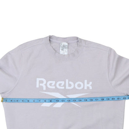 Womens UK Size L Reebok Grey Pullover Sweatshirt