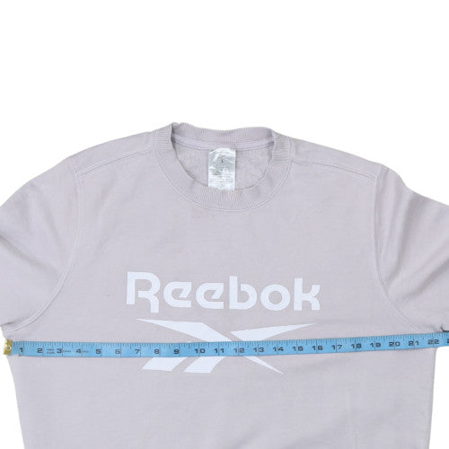Womens UK Size L Reebok Grey Pullover Sweatshirt