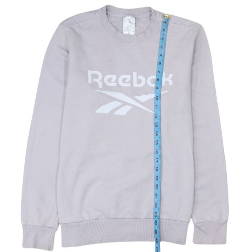 Womens UK Size L Reebok Grey Pullover Sweatshirt