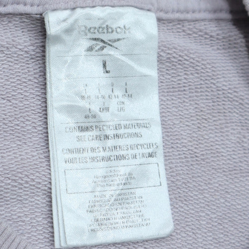 Womens UK Size L Reebok Grey Pullover Sweatshirt