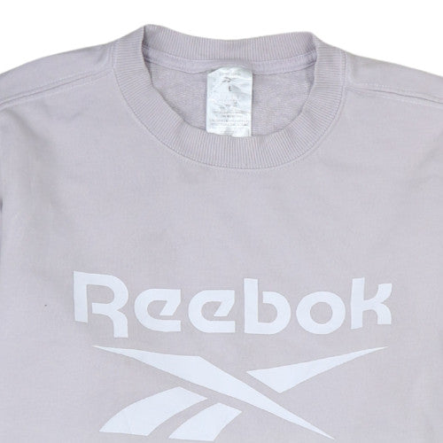 Womens UK Size L Reebok Grey Pullover Sweatshirt
